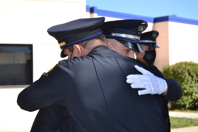 APD Officers Hugging