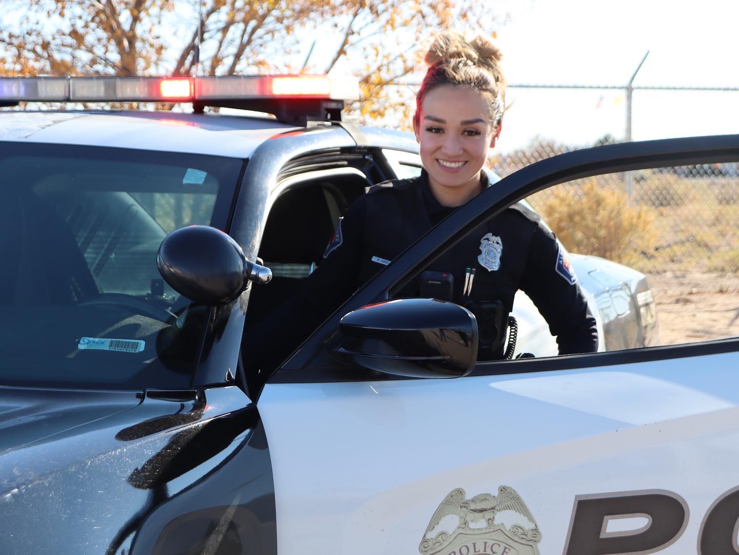 Bike patrol officers at balloon fiesta