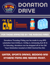 Donation Drive Flyer Ruidoso Fires