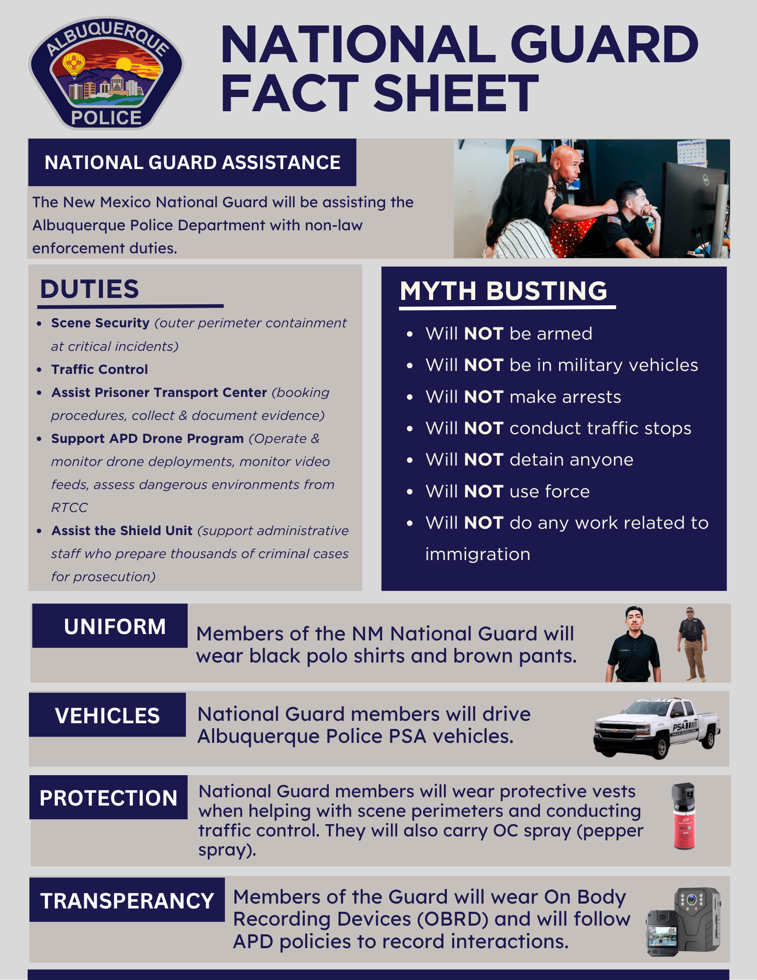 New Mexico National Guard Fact Sheet English