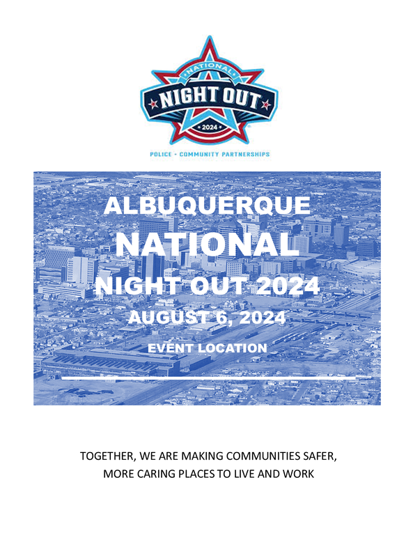 National Night Out 2024 Flyer Image