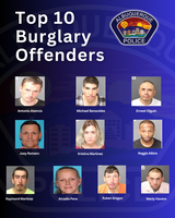 APD Announces Top 10 Wanted Burglary Offenders