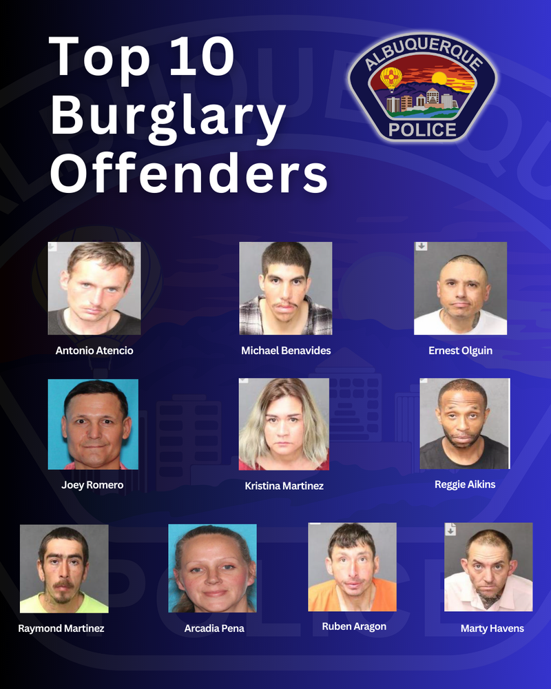 APD Announces Top 10 Wanted Burglary Offenders APD Announces Top 10 Wanted Burglary Offenders