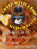 APD Hosts Coffee with a Cop with New Mexico Twist