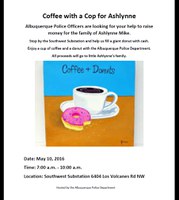 Coffee with a Cop to Support Family of Murdered Shiprock Girl