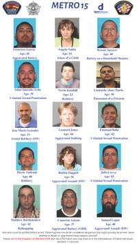 Metro 15 Updated List November 20, 2025