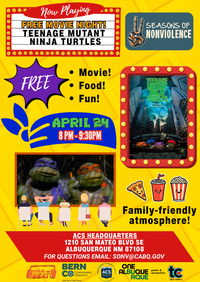 Free Movie Night Teenage Mutant Nija Turtles