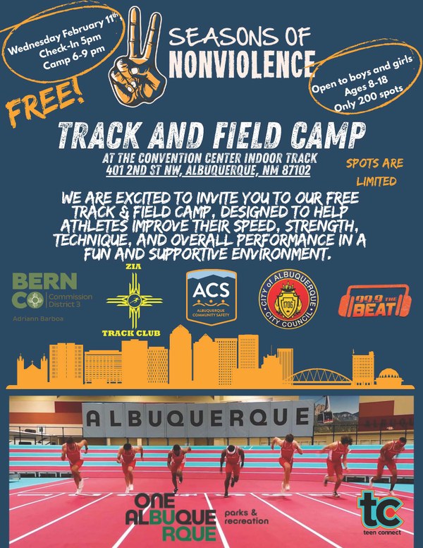 2026 Track & Field Camp flyer