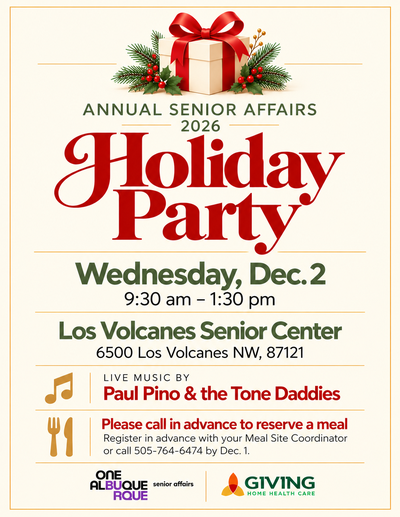 Annual Senior Affairs Holiday Party at Los Volcanes