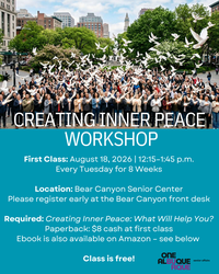 Creating Inner Peace: What Will Help You? An 8-Week Workshop with Author Rosemarie Renn