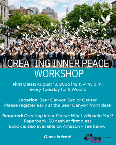 Creating Inner Peace: What Will Help You? An 8-Week Workshop with Author Rosemarie Renn
