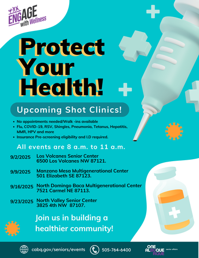 engAGE with Wellness: Shot Clinics