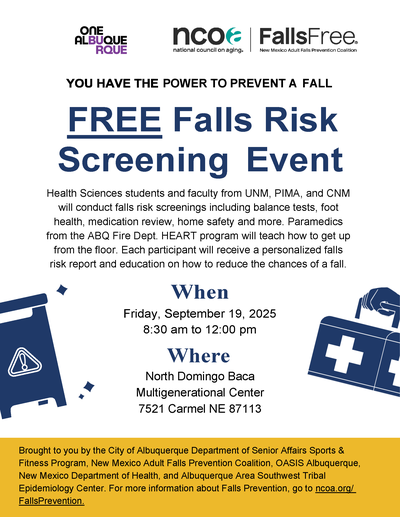 Falls Risk Screening Event