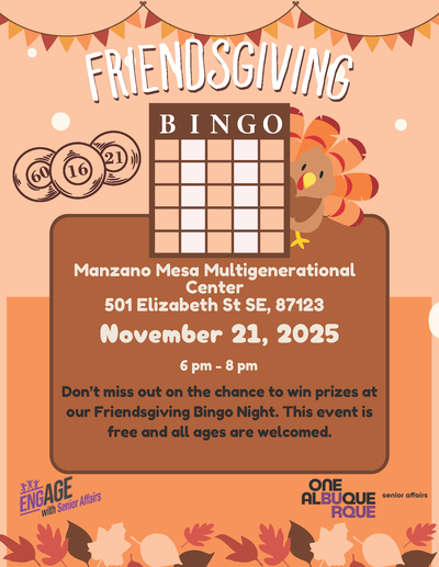 Friendsgiving Bingo
