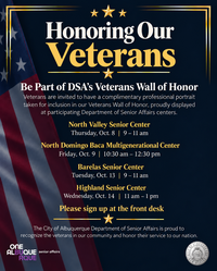Senior Affairs Invites Veterans to Join Wall of Honor