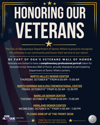Senior Affairs Invites Veterans to Join Wall of Honor