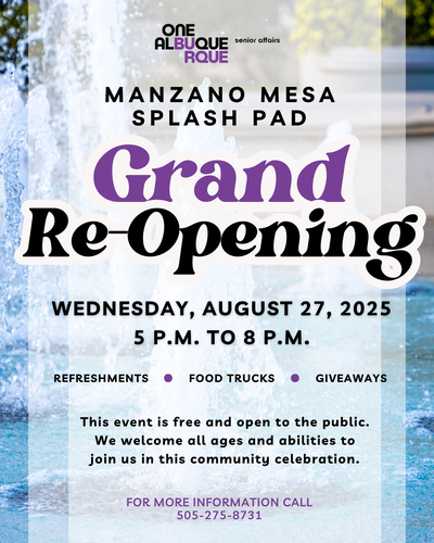 Splash Pad Grand Re-Opening