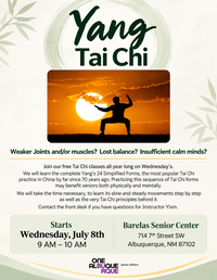 Yang-Style Tai Chi with Instructor Yixin