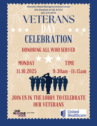 Veterans Day Celebration at Manzano Mesa Multigenerational Center