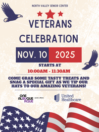 Veterans Day Celebration at North Valley Senior Center