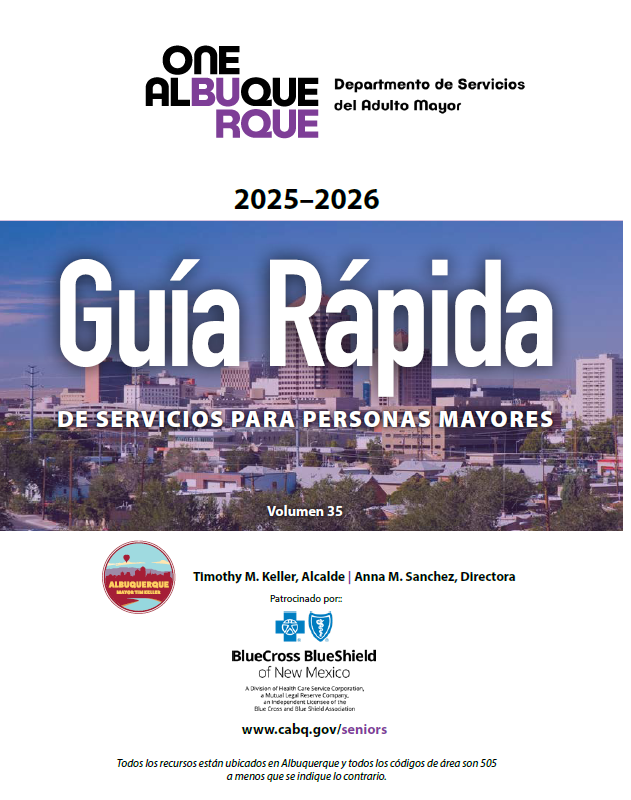 2025-2026 CABQ Quick Guide for Senior Affairs (Spanish)