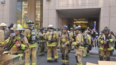 Firemen Before Stair Climb and Memorial DSA Volunteers Team 3