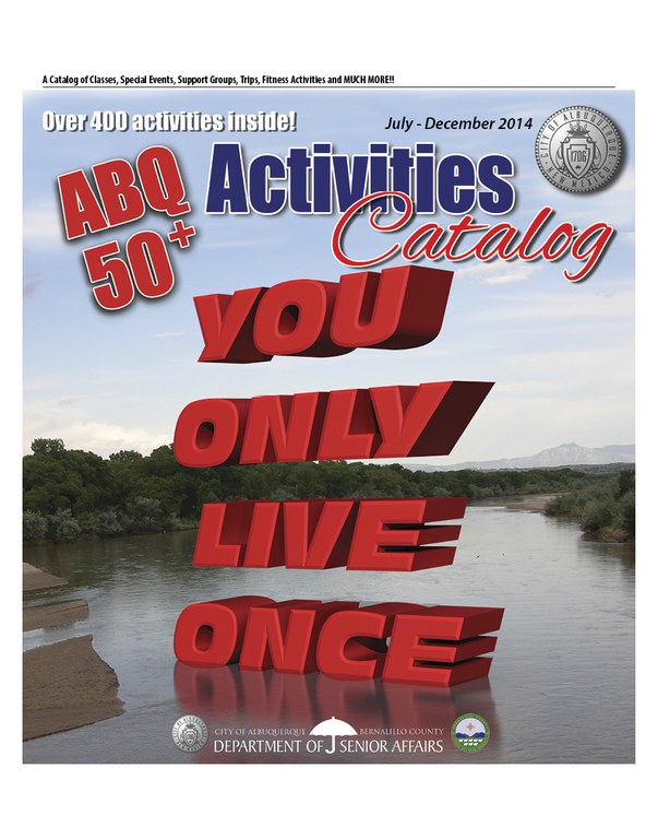 ABQ 50-Plus Activities Catalog Jul-Dec 2014 Cover