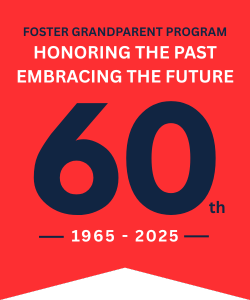 Foster Grandparent Program's "60 Year" Anniversary logo