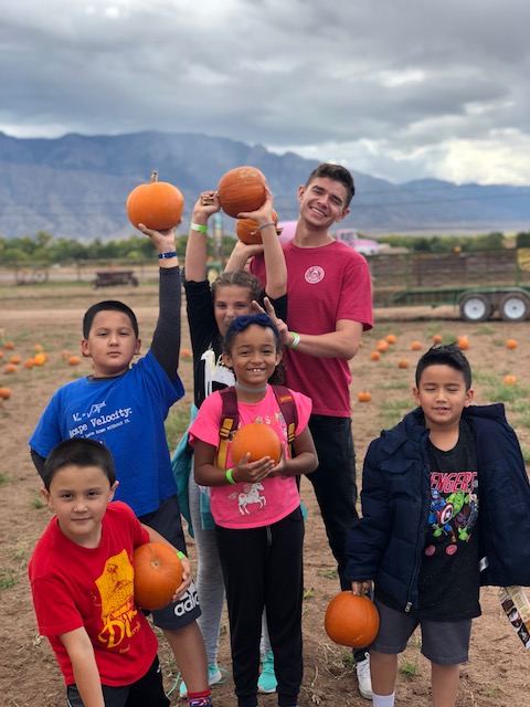 Youth at Pumpkin Patch