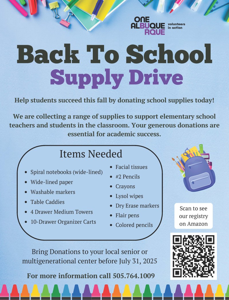 VIA School Supply Drive - July 2025