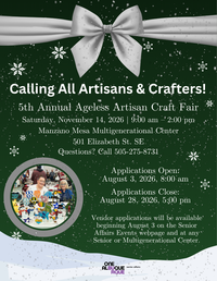Ageless Artisan Craft Fair Vendor Applications Opening Soon