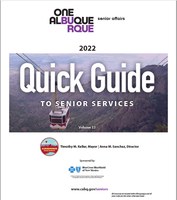 City of Albuquerque Senior Affairs Releases 2022 Annual Quick Guide