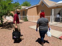 Mayor Keller Delivers Meals and Care Packages to Seniors