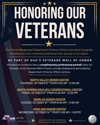 Senior Affairs Invites Veterans to Join Wall of Honor