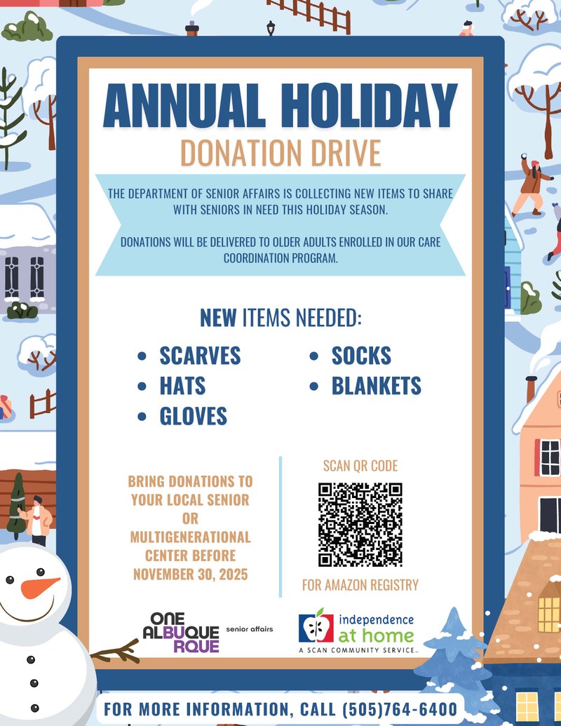 Senior Annual Holiday Donation Drive