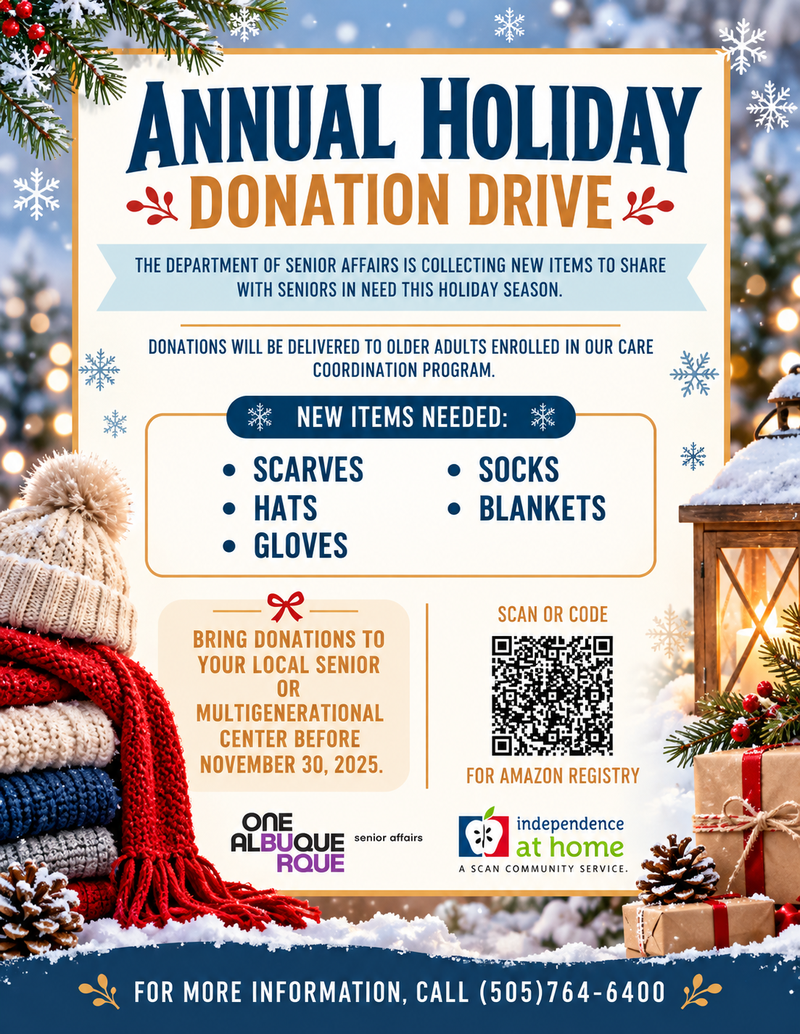 Senior Annual Holiday Donation Drive