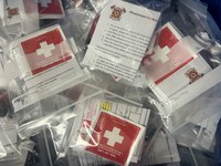 Volunteers Assemble "Vial of Life" Kits for Seniors