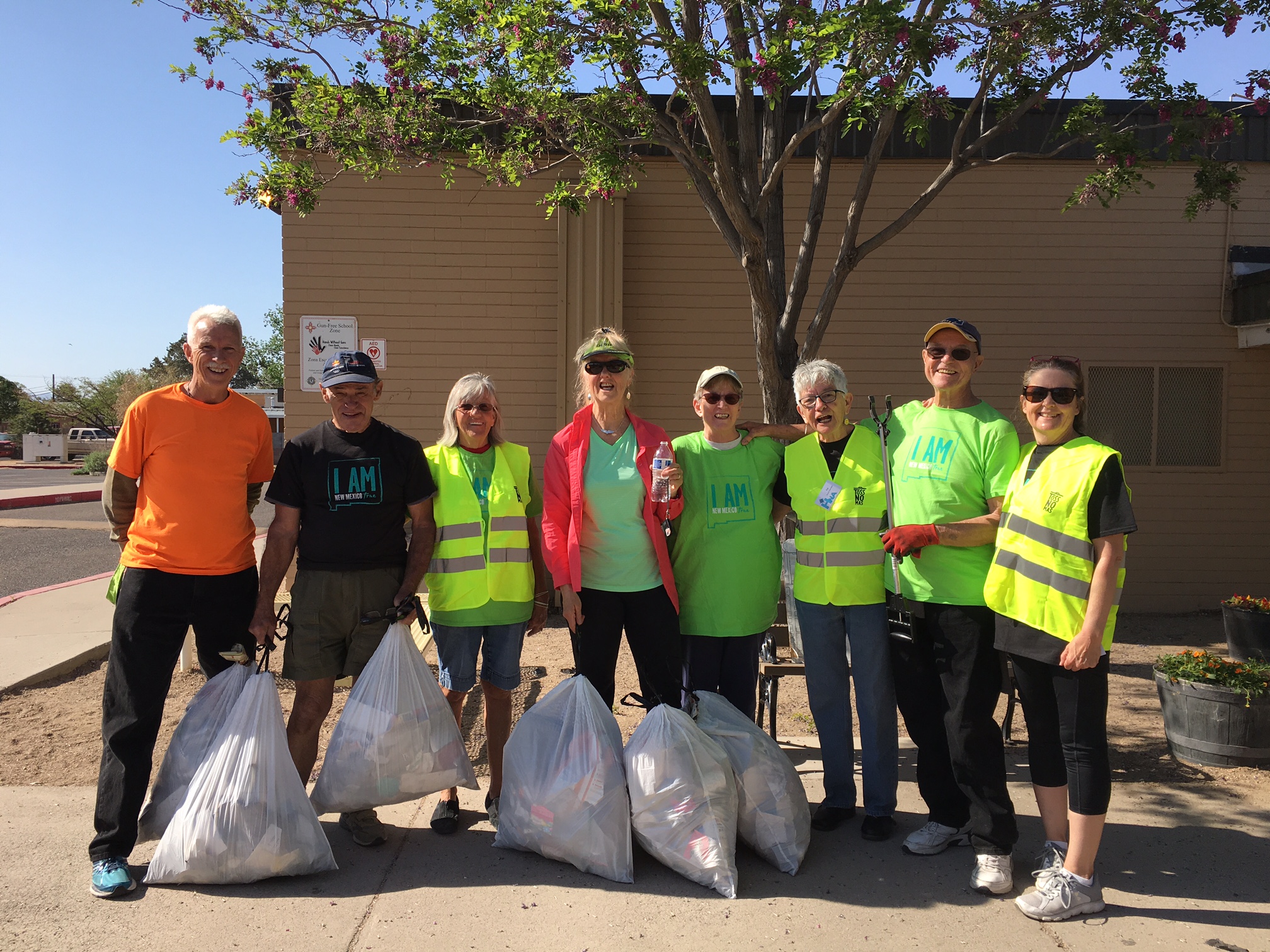 Participants from the Great American Cleanup 2018