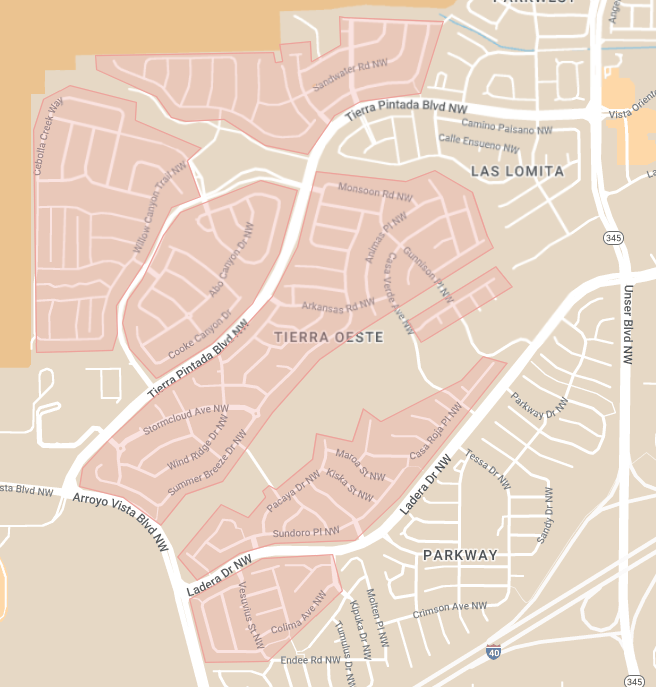 Friday recycling collection route 2.