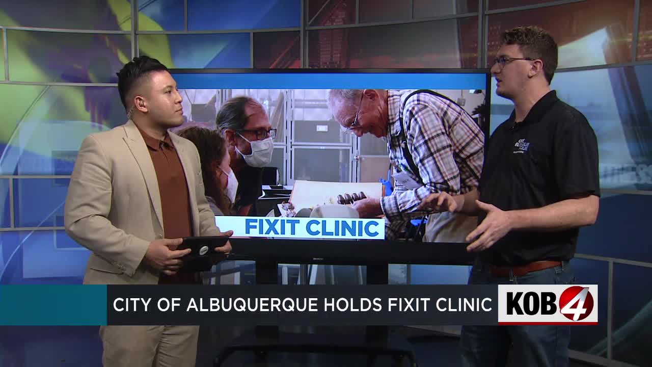 ALBUQUERQUE, N.M. — If you have something that is broken, the City of Albuquerque is hosting a Fixit Clinic to get it repaired and show you how to d