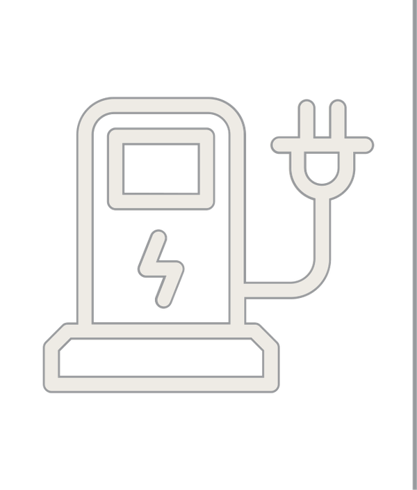 electric car charging station icon