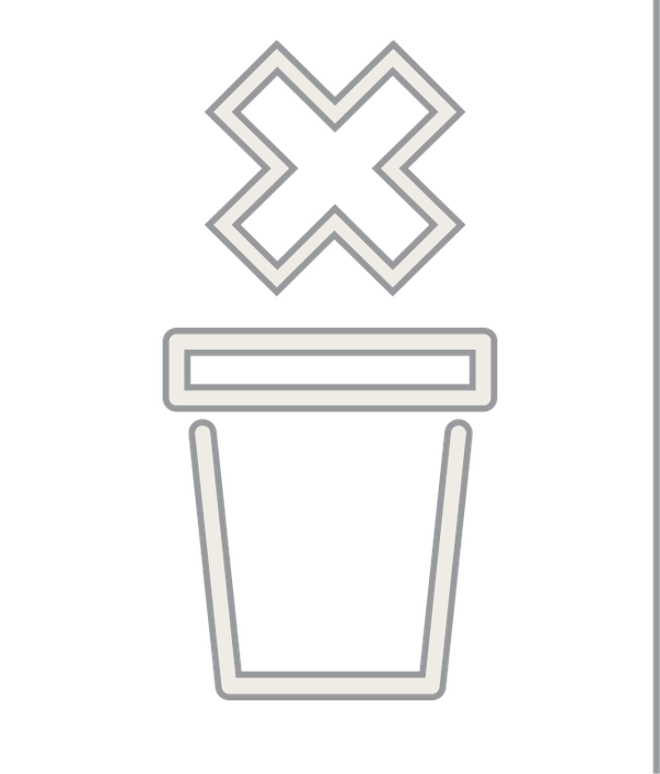 no trash icon