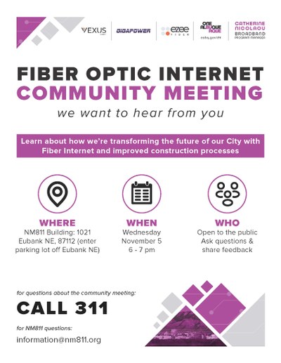 Fiber Optic Internet Community Meeting
