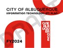 The cover of the FY24 Information IT Strategic Plan Draft with the additional text One Albuquerque.