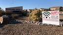 WiFi in Neighborhoods Sign at Manzano Mesa