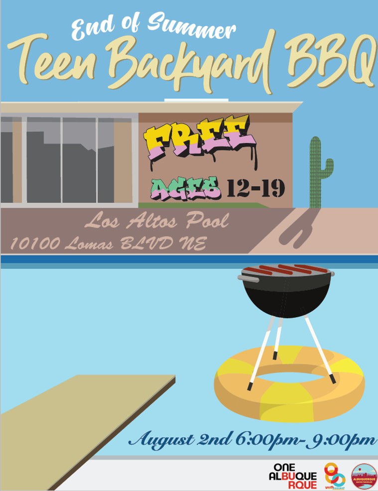 Teen Nights 2019 BBQ Flyer