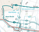 Route 8 Changes Map