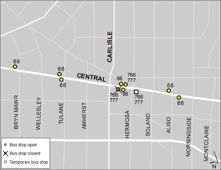 ABQ Ride Closure - Jan. 20: Bryn Mawr & Central