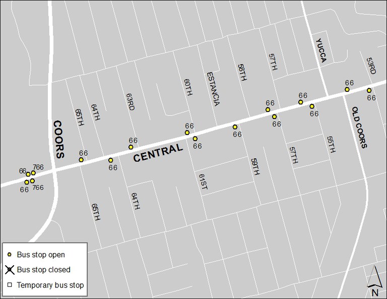 ABQ Ride Closure - Jan. 20: Coors & Central