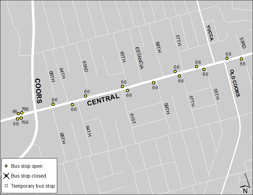 ABQ Ride Closure - Jan. 20: Coors & Central